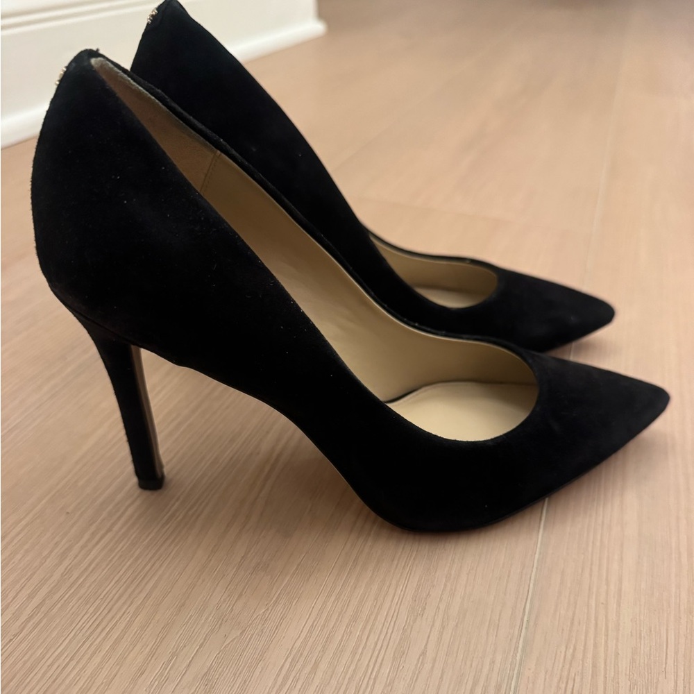 Sam Edelman Hazel Black Suede Heels size 7.5